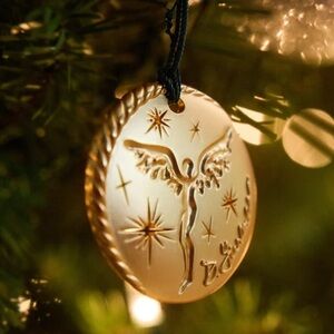 New David Yurman Gold Angel Medallion ornament